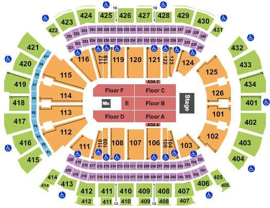 Toyota Center TSO Seating Chart