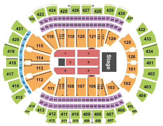 Toyota Center TSO Seating Chart